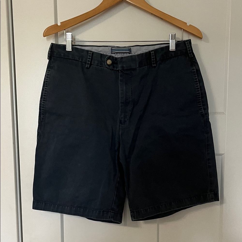 Peter Millar Dark Navy Flat Front Shorts